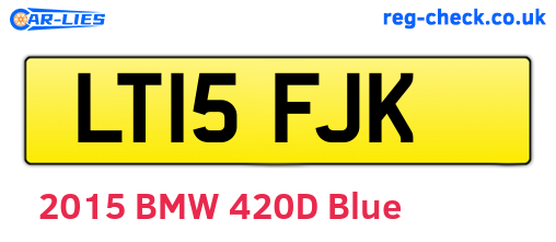 LT15FJK are the vehicle registration plates.