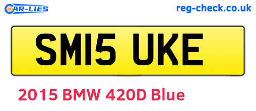 SM15UKE are the vehicle registration plates.