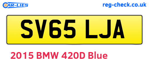 SV65LJA are the vehicle registration plates.