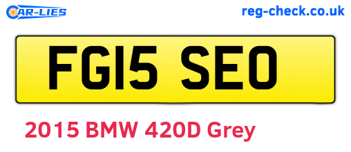 FG15SEO are the vehicle registration plates.