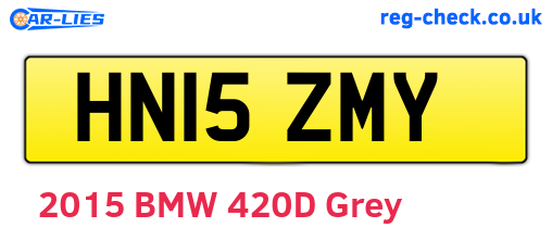 HN15ZMY are the vehicle registration plates.