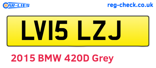 LV15LZJ are the vehicle registration plates.