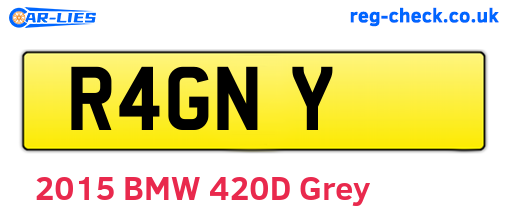 R4GNY are the vehicle registration plates.