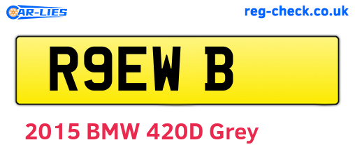 R9EWB are the vehicle registration plates.