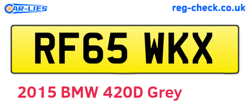 RF65WKX are the vehicle registration plates.