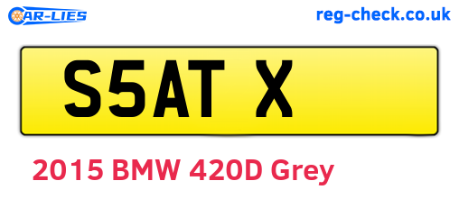 S5ATX are the vehicle registration plates.