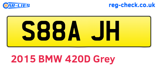 S88AJH are the vehicle registration plates.
