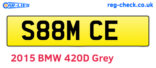 S88MCE are the vehicle registration plates.