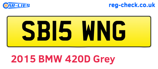 SB15WNG are the vehicle registration plates.