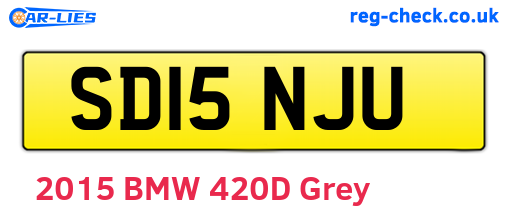 SD15NJU are the vehicle registration plates.