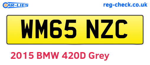 WM65NZC are the vehicle registration plates.