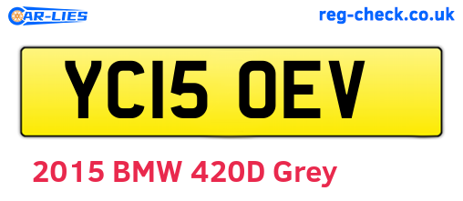 YC15OEV are the vehicle registration plates.