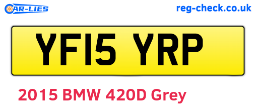 YF15YRP are the vehicle registration plates.