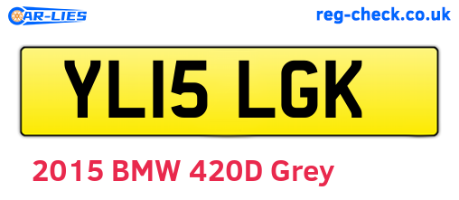 YL15LGK are the vehicle registration plates.