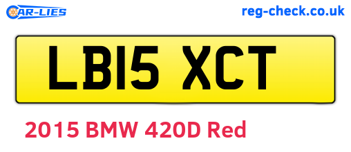 LB15XCT are the vehicle registration plates.