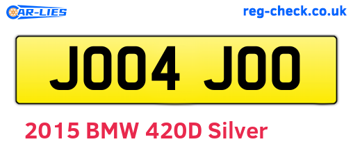 JO04JOO are the vehicle registration plates.
