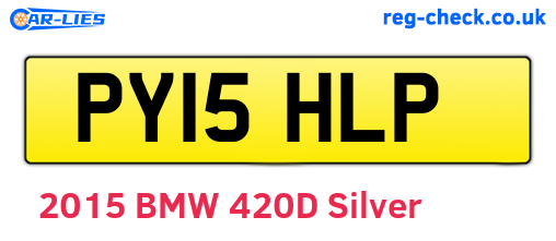 PY15HLP are the vehicle registration plates.