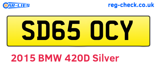 SD65OCY are the vehicle registration plates.
