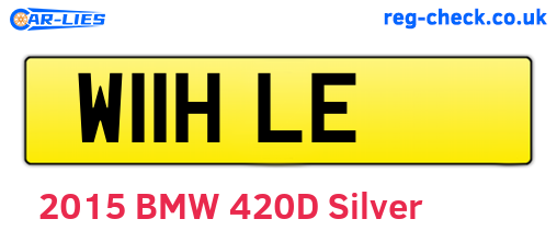 W11HLE are the vehicle registration plates.