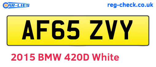 AF65ZVY are the vehicle registration plates.