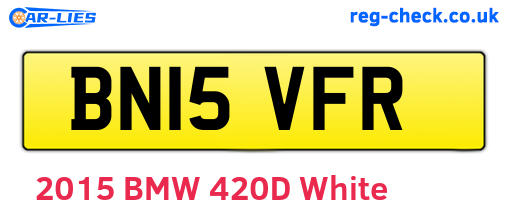 BN15VFR are the vehicle registration plates.