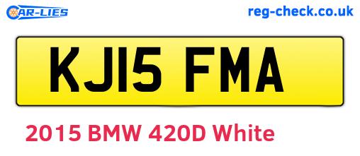 KJ15FMA are the vehicle registration plates.