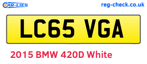 LC65VGA are the vehicle registration plates.