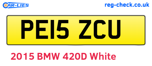 PE15ZCU are the vehicle registration plates.