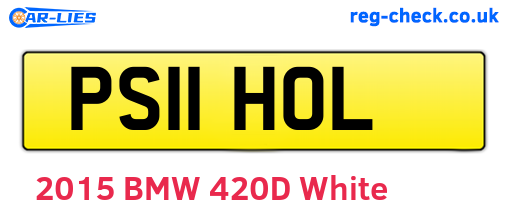 PS11HOL are the vehicle registration plates.
