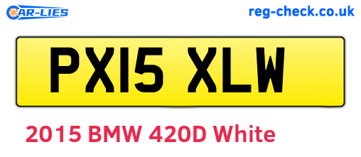 PX15XLW are the vehicle registration plates.