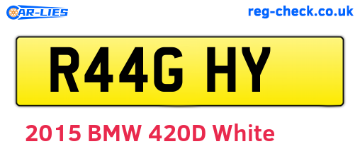 R44GHY are the vehicle registration plates.