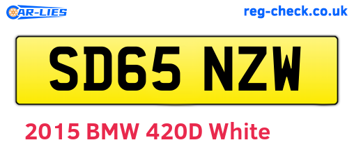 SD65NZW are the vehicle registration plates.