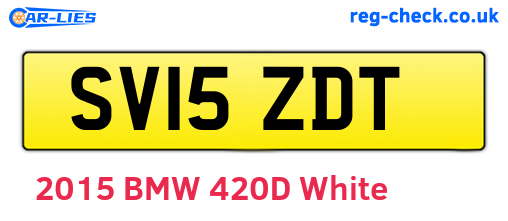 SV15ZDT are the vehicle registration plates.