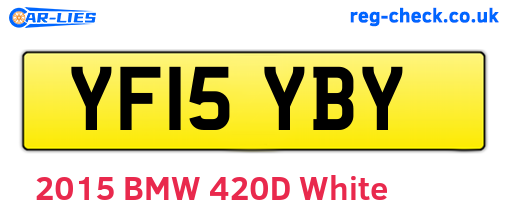YF15YBY are the vehicle registration plates.