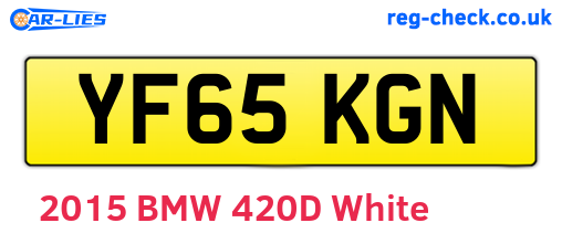 YF65KGN are the vehicle registration plates.