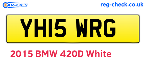 YH15WRG are the vehicle registration plates.
