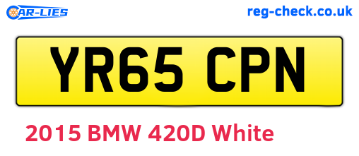 YR65CPN are the vehicle registration plates.