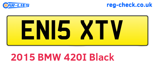 EN15XTV are the vehicle registration plates.