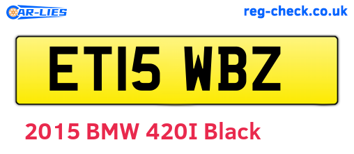 ET15WBZ are the vehicle registration plates.