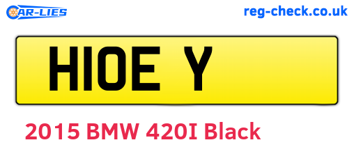 H1OEY are the vehicle registration plates.