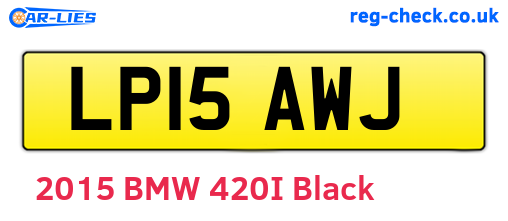 LP15AWJ are the vehicle registration plates.