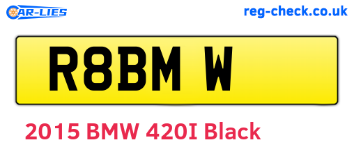 R8BMW are the vehicle registration plates.
