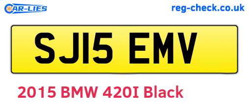 SJ15EMV are the vehicle registration plates.