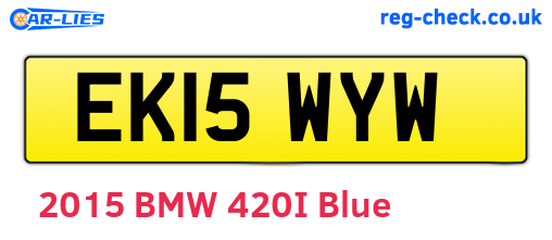 EK15WYW are the vehicle registration plates.