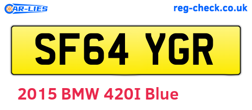 SF64YGR are the vehicle registration plates.