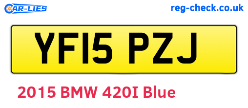 YF15PZJ are the vehicle registration plates.