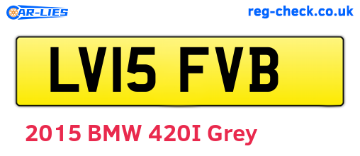 LV15FVB are the vehicle registration plates.