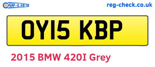 OY15KBP are the vehicle registration plates.
