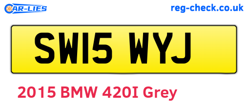 SW15WYJ are the vehicle registration plates.