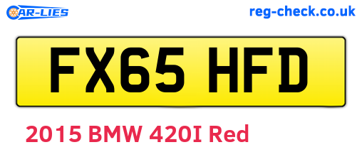 FX65HFD are the vehicle registration plates.